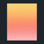 Plain colors - Yellow to Misty Pink ombre Flyer<br><div class="desc">Colorful yellow, orange, red and pink gradient background.</div>