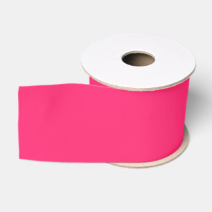 Plain colour amaranth radical red pink grosgrain ribbon