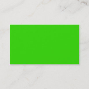 Plain Colour Bright Green Business Cards Colours 5