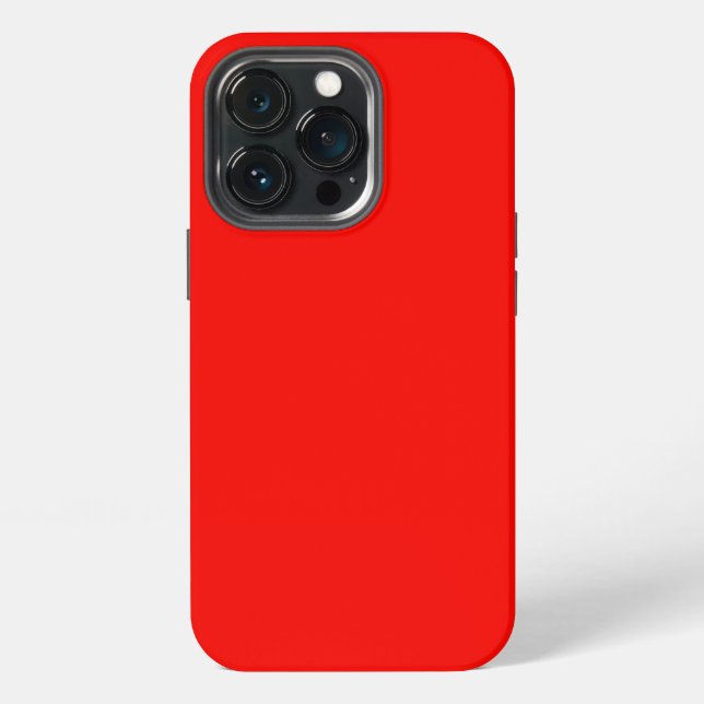 Plain colour bright red candy iPhone case (Back)