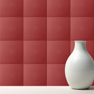 Plain colour burnt red tile