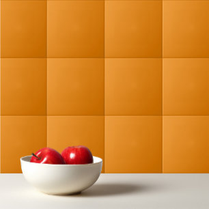 Plain colour dull orange tile