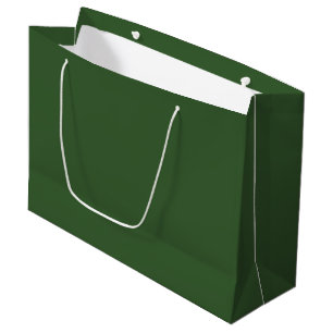 Plain colour grape leaves green large gift bag