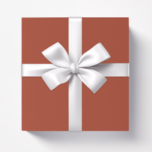 Plain colour rusty brown wrapping paper