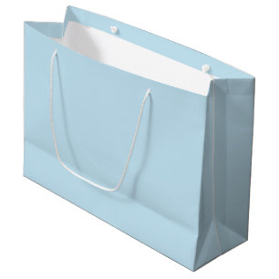 Plain colour solid cloudy light blue large gift bag