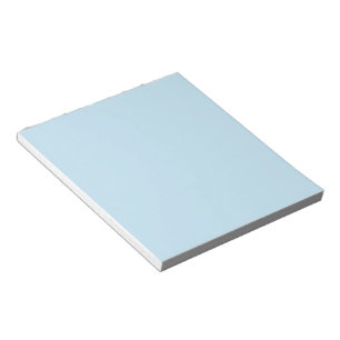 Plain colour solid cloudy light blue notepad
