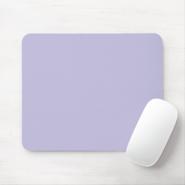 Plain colour solid heather pastel purple mouse pad (With Mouse)