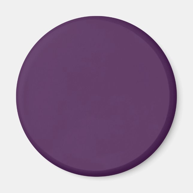 Plain colour solid midnight dark purple magnet (Front)