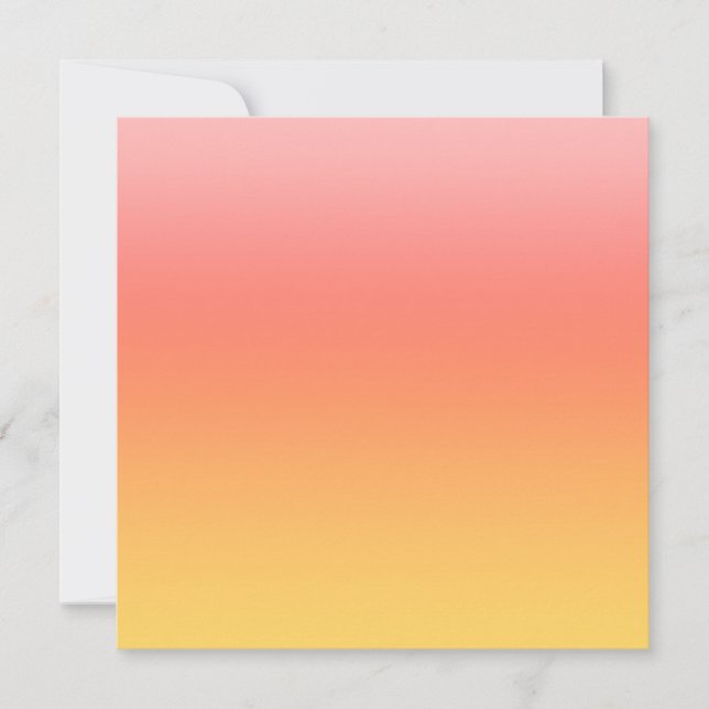 Plain colours - Yellow to Misty Pink ombre (Front)
