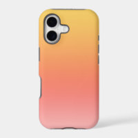 Plain colours - Yellow to Misty Pink ombre