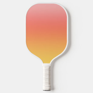 Plain colours - Yellow to Misty Pink ombre Pickleball Paddle