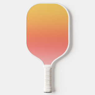 Plain colours - Yellow to Misty Pink ombre Pickleball Paddle
