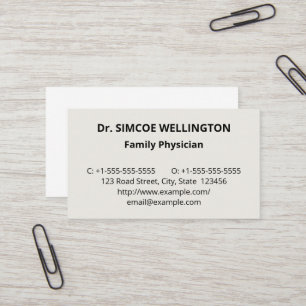 Plain, Conservative Business Card