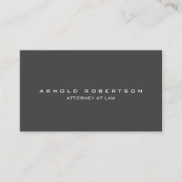 Plain Creative Grey Professional Business Card