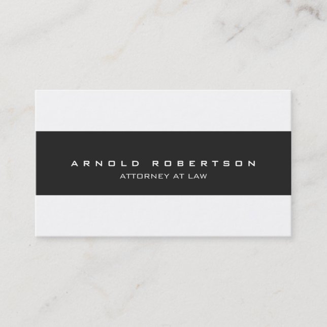 Plain Creative Trendy Professional Business Card (Front)