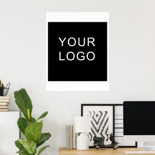 Plain Customisable Business Corporate Logo Design Poster