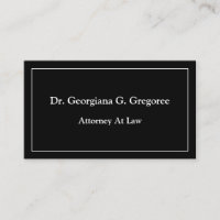 Plain, Dapper Business Card