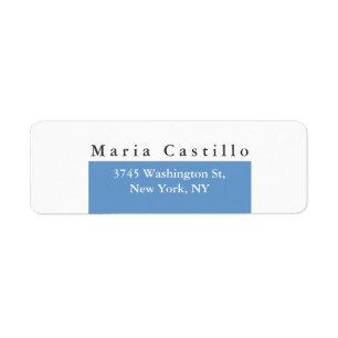 Plain Elegant Blue Grey White Minimalist Design