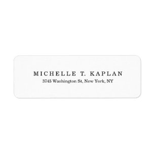 Plain Elegant Classical Black White Minimalist