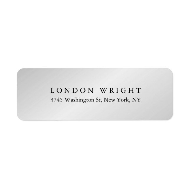 Plain Elegant Classical Simple Modern Grey Baggage (Front)
