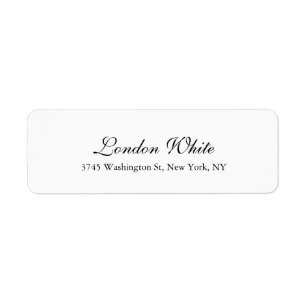 Plain Elegant Handwriting Classical Black White