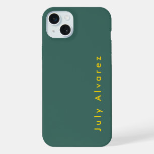 Plain Elegant Minimalist Add Name iPhone 15 Plus Case