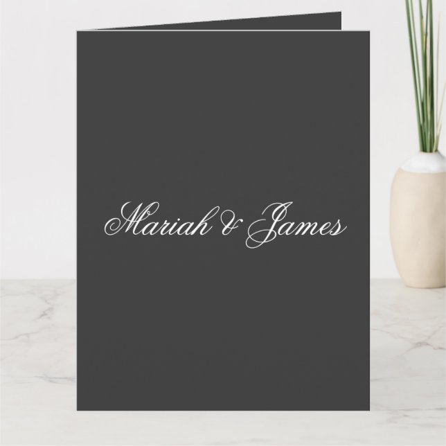 Plain Elegant Minimalist Modern Card (Front)