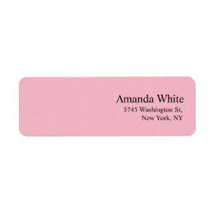 Plain Elegant Minimalist Modern Feminine Pale Pink
