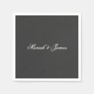Plain Elegant Minimalist Modern Napkin