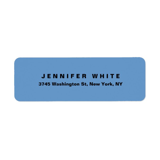 Plain Elegant Modern Blue Grey Minimalist (Front)