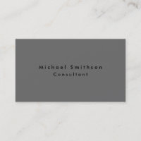 Plain Elegant Modern Dim Grey Professional