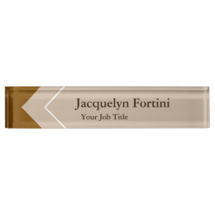 Plain Elegant Modern Minimalist Nameplate