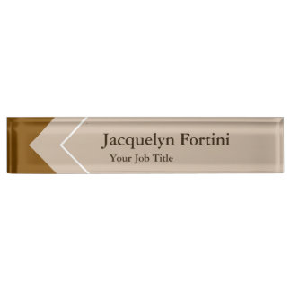 Plain Elegant Modern Minimalist Nameplate