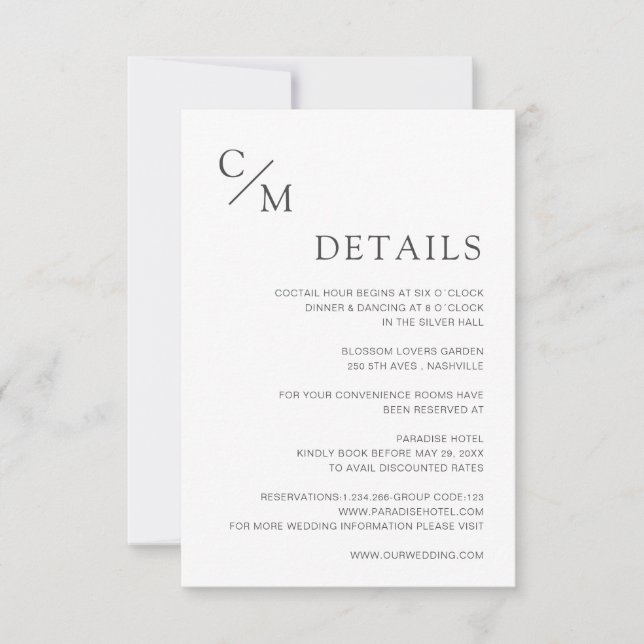 plain elegant monogram (Front)