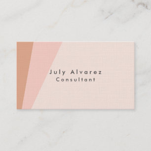 Plain Elegant Premium Linen Minimalist Business Card