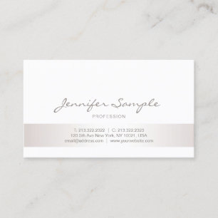 Plain Elegant Professional Modern Minimalist Business Card