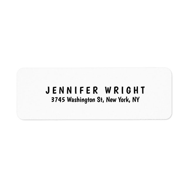 Plain Elegant Retro Style Black White (Front)