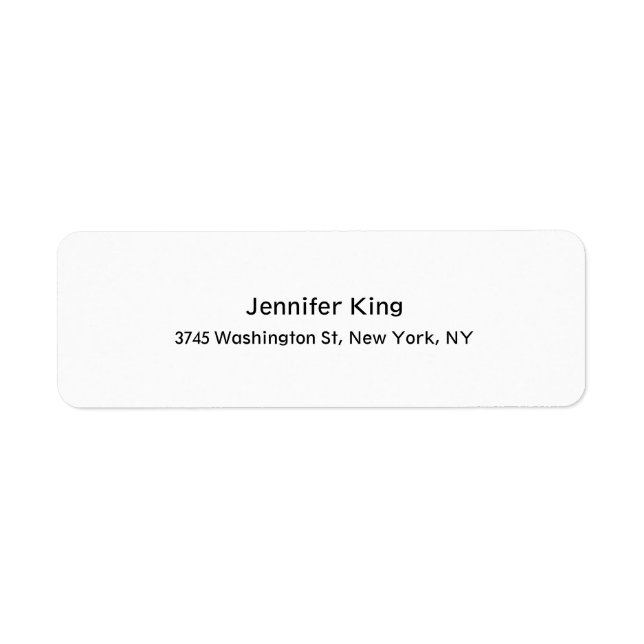 Plain Elegant Unique Black & White (Front)