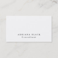 Plain Elegant White Grey Professional Modern