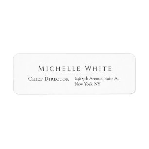  Plain Elegant White Professional Modern