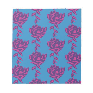 Plain Floral Notepad