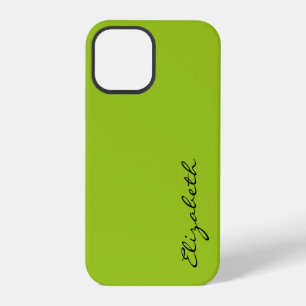 Plain Green Background iPhone 12 Pro Case