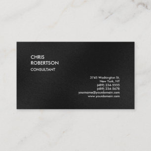Plain Grey Attractive Charm Business Card