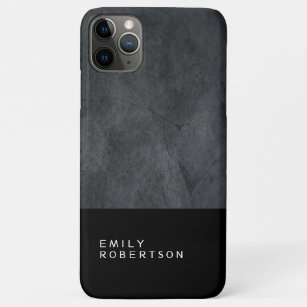 Plain Grey Black Trendy Modern Minimalist Case-Mate iPhone Case