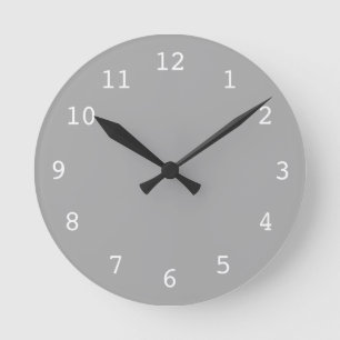Plain grey clock