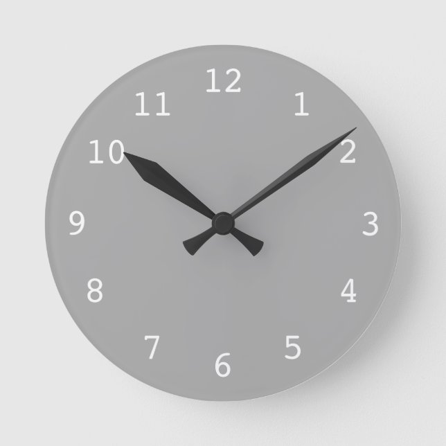 Plain grey clock (Front)