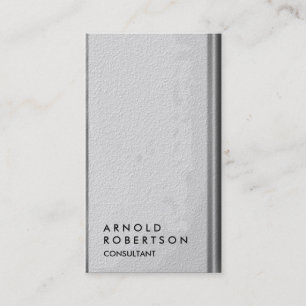 Plain Grey Pattern Modern Consultant Business Card