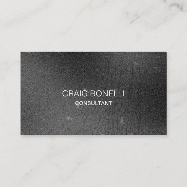 Plain Grey Pattern Professional Business Card (Front)