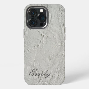 Plain Grey Trendy Modern Minimalist ADD NAME iPhone 13 Pro Case