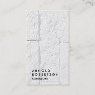 Plain Grey Wall Modern Consultant Business Card